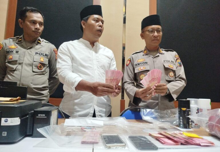 Polres Batu Berhasil Menggagalkan Pengedaran Uang Palsu